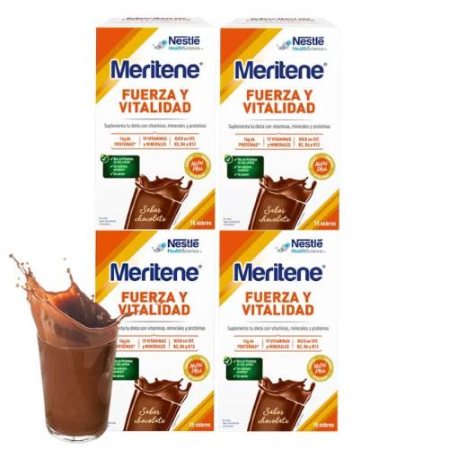 Pack Meritene Fuerza y Vitalidad Drink sabor chocolate - Farmahogar