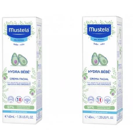 MUSTELA - Hydra Bebé crema facial con aguacate BIO - 40ML